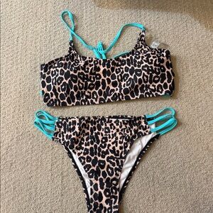 BRAND NEW Leopard Print Strappy Bikini